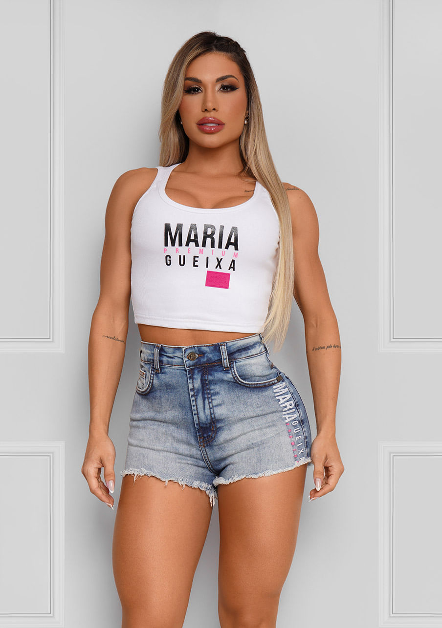 Conjunto top + short canelado classic