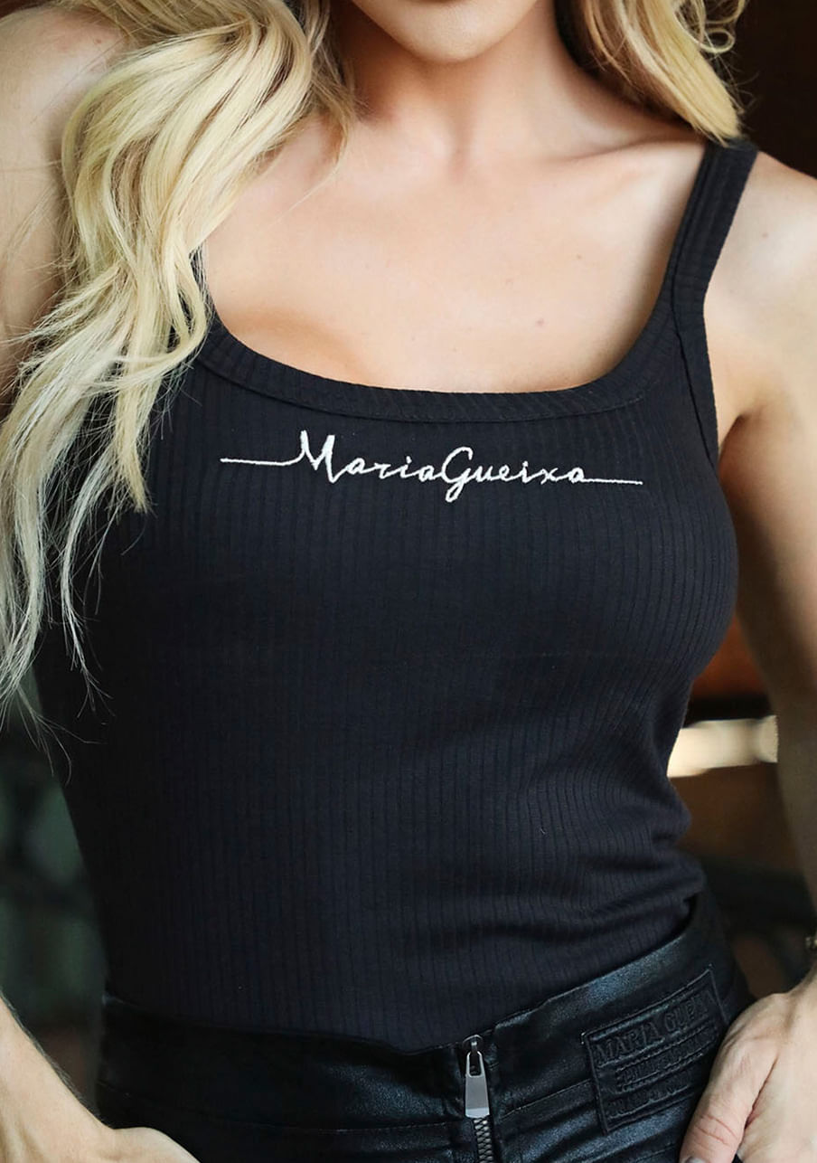 Blusa regata canelada