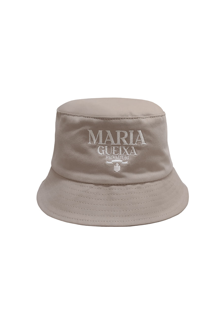 Chapéu bucket summer bordado – Bege