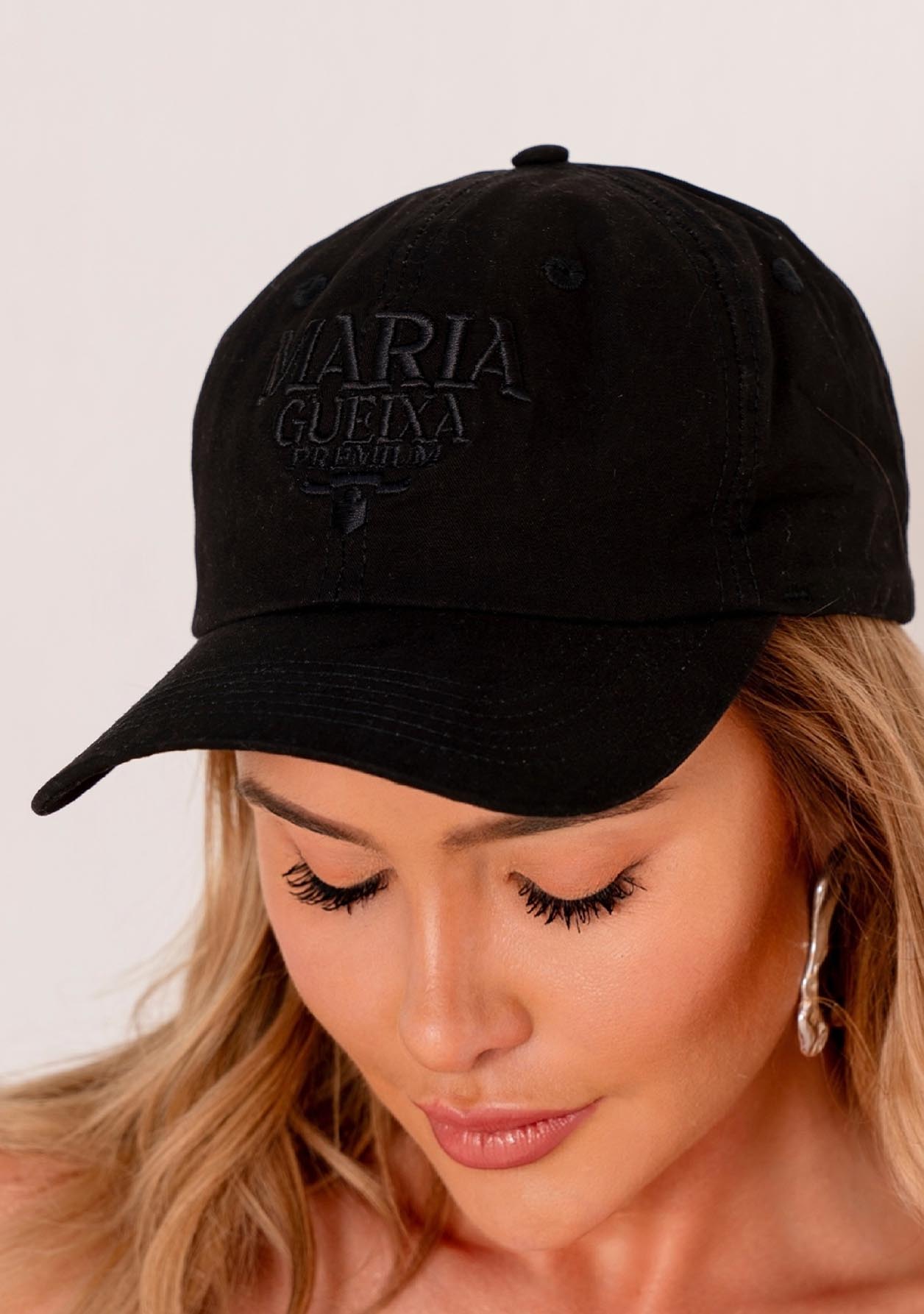 Boné hat summer bordado – Preto
