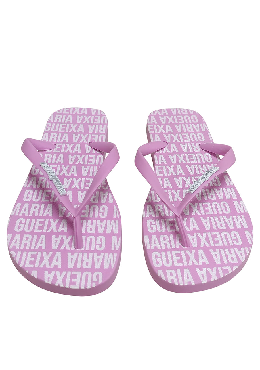 Chinelo flip-flop tira metal – Rosa