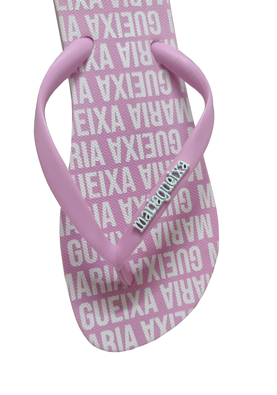 Chinelo flip-flop tira metal – Rosa