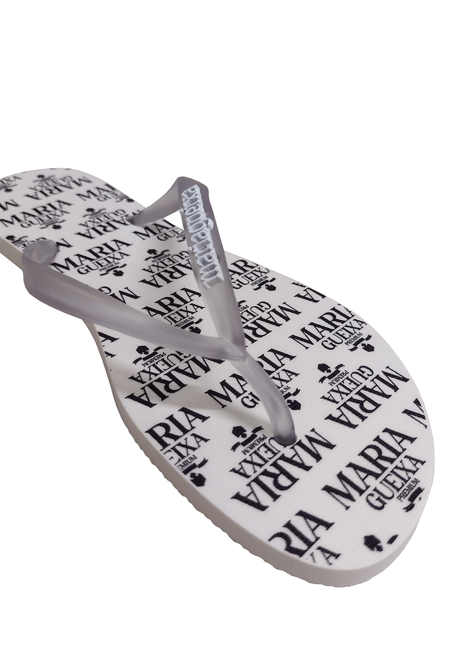 Chinelo flip-flop solado – Branco