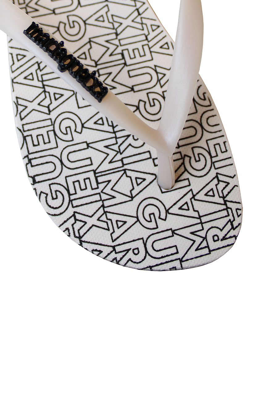 Chinelo flip-flop – Script light bege