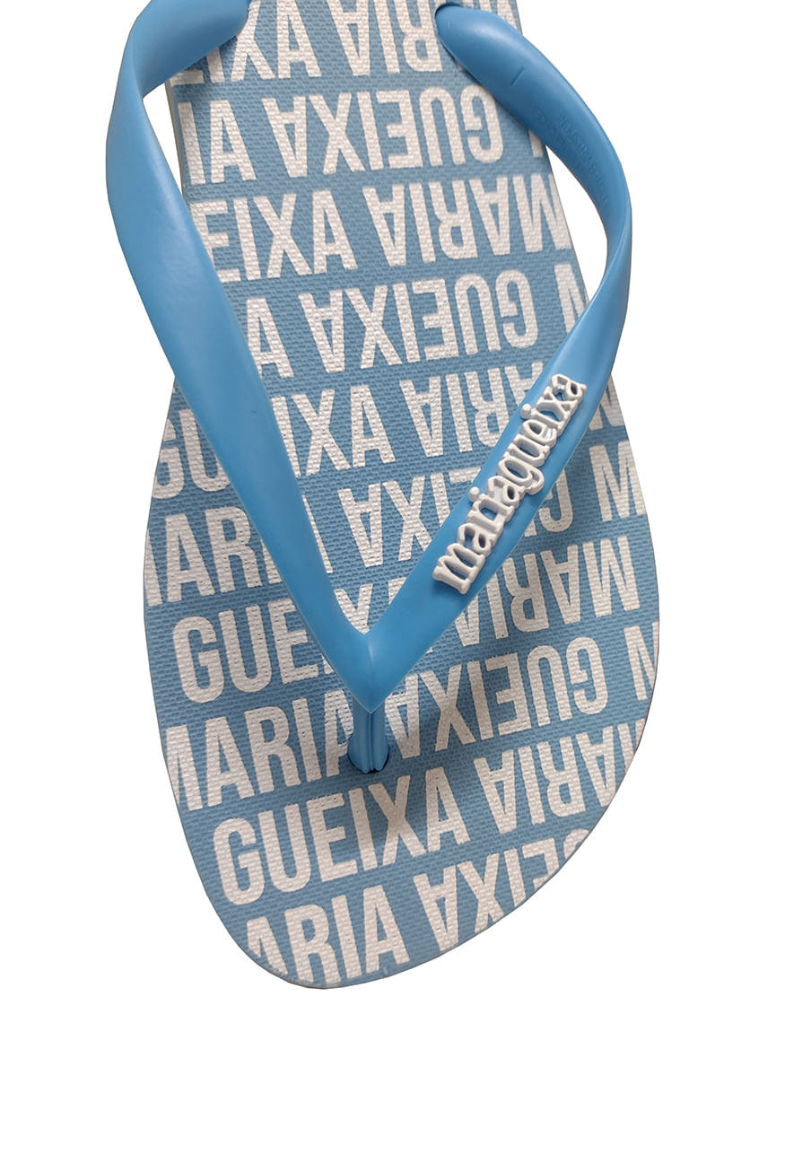 Chinelo flip-flop tira metal – Azul