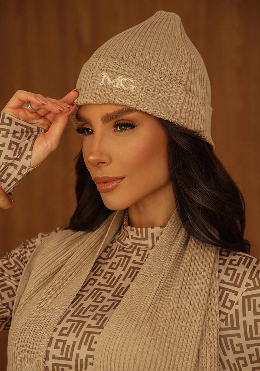 Gorro tricô – Bege rolex