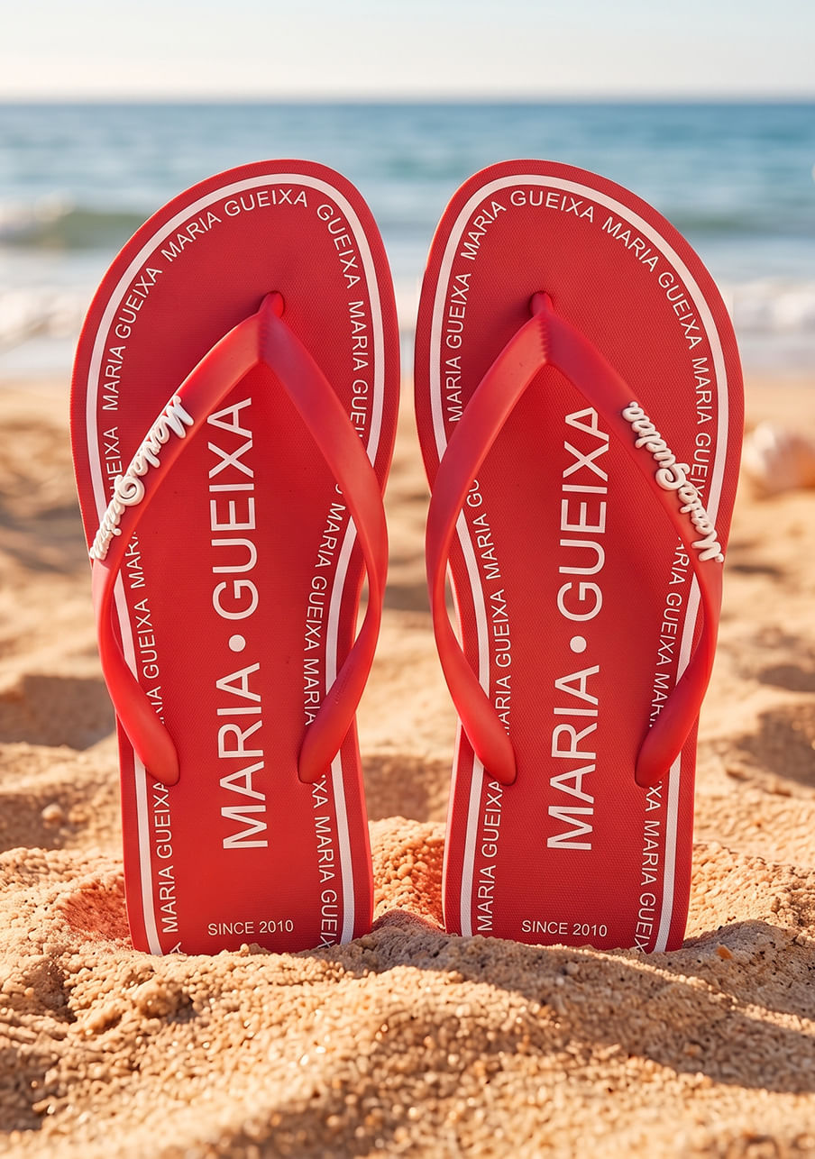 Chinelo flip-flop summer – Vermelho