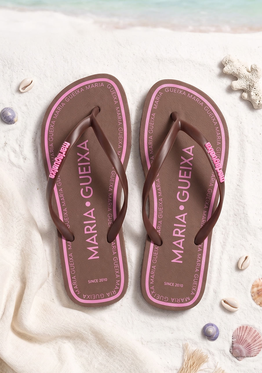 Chinelo flip-flop summer – Marrom