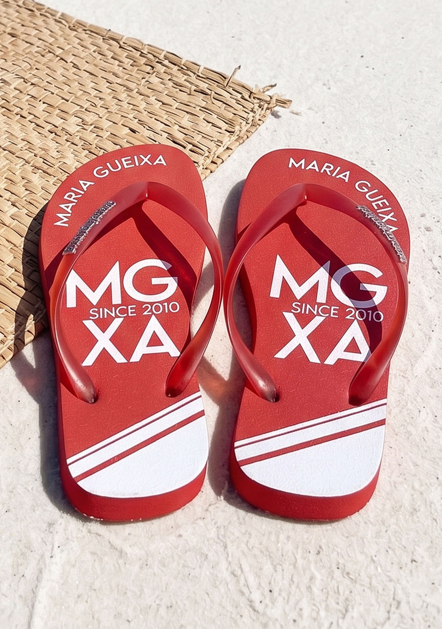Chinelo flip-flop summer – Vermelho