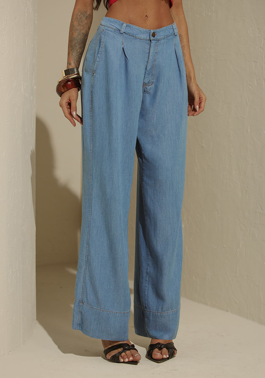 Calça jeans alfaiataria